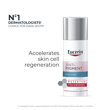 Eucerin Anti-Pigment Night Cream With Thiamidol Reduces Dark Spots & Night Regeneration