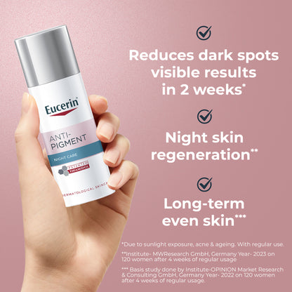 Eucerin Anti-Pigment Night Cream With Thiamidol Reduces Dark Spots & Night Regeneration