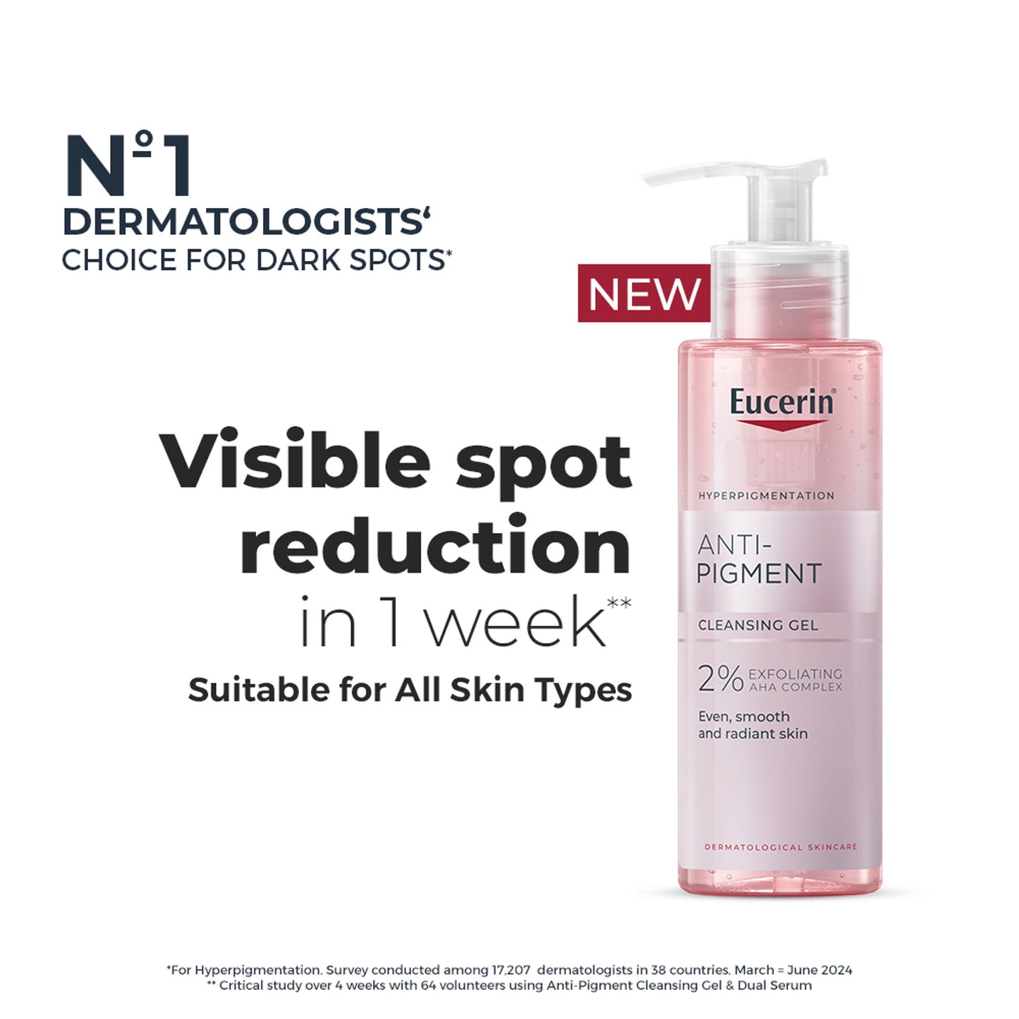 Eucerin Anti Pigment Cleansing Gel 2% Exfoliating AHA Complex