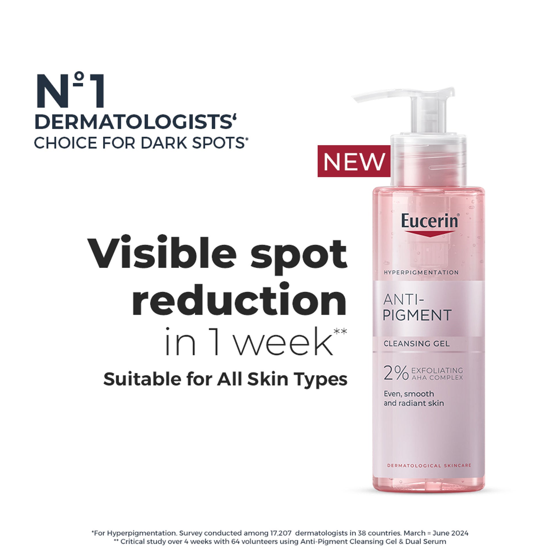 Eucerin Anti Pigment Cleansing Gel 2% Exfoliating AHA Complex