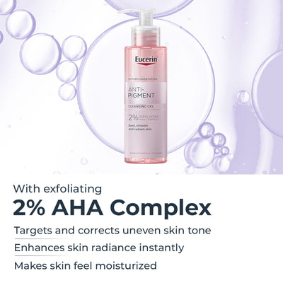 Eucerin Anti Pigment Cleansing Gel 2% Exfoliating AHA Complex
