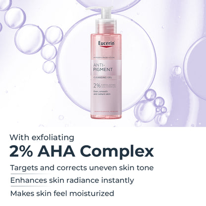 Eucerin Anti Pigment Cleansing Gel 2% Exfoliating AHA Complex