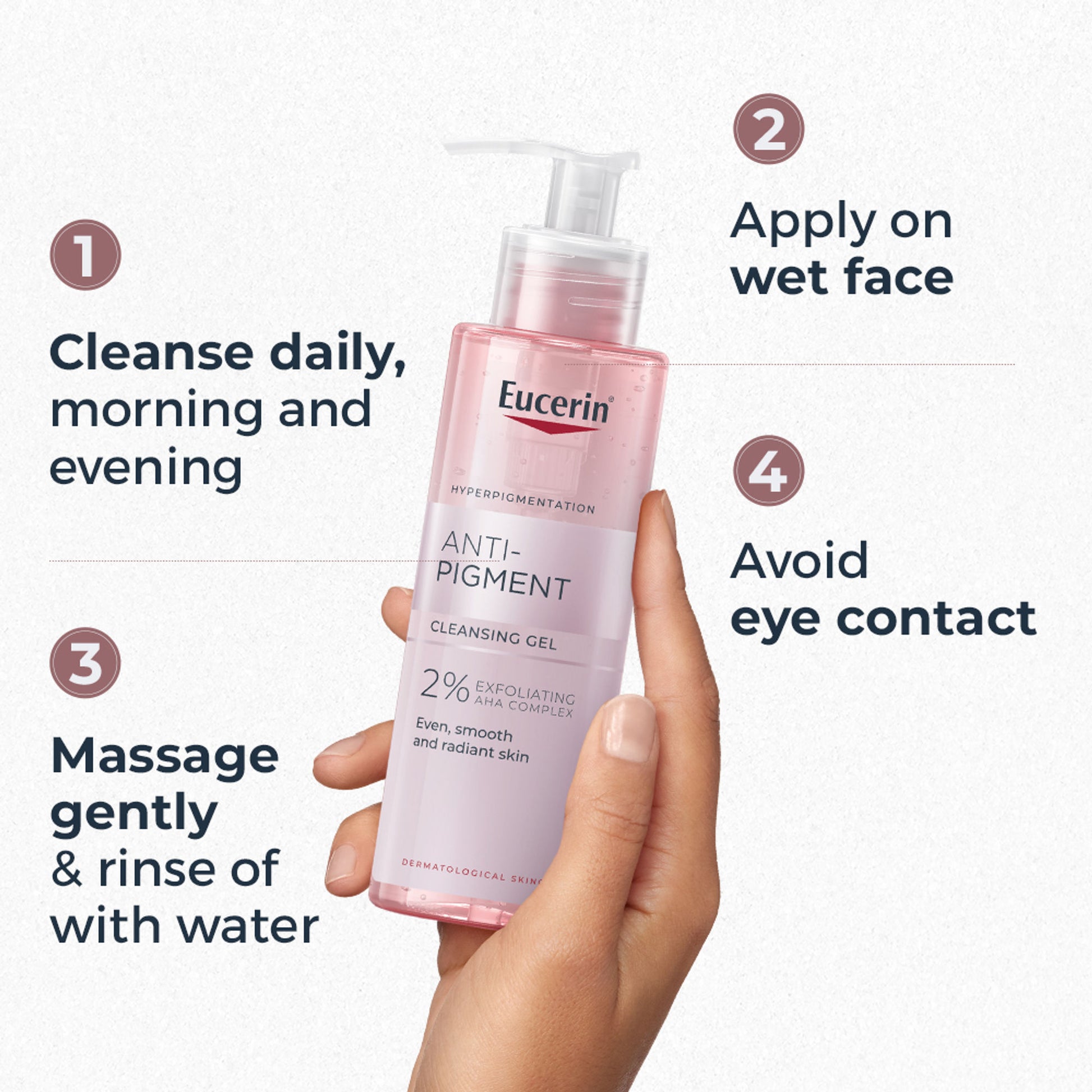 Eucerin Anti Pigment Cleansing Gel 2% Exfoliating AHA Complex