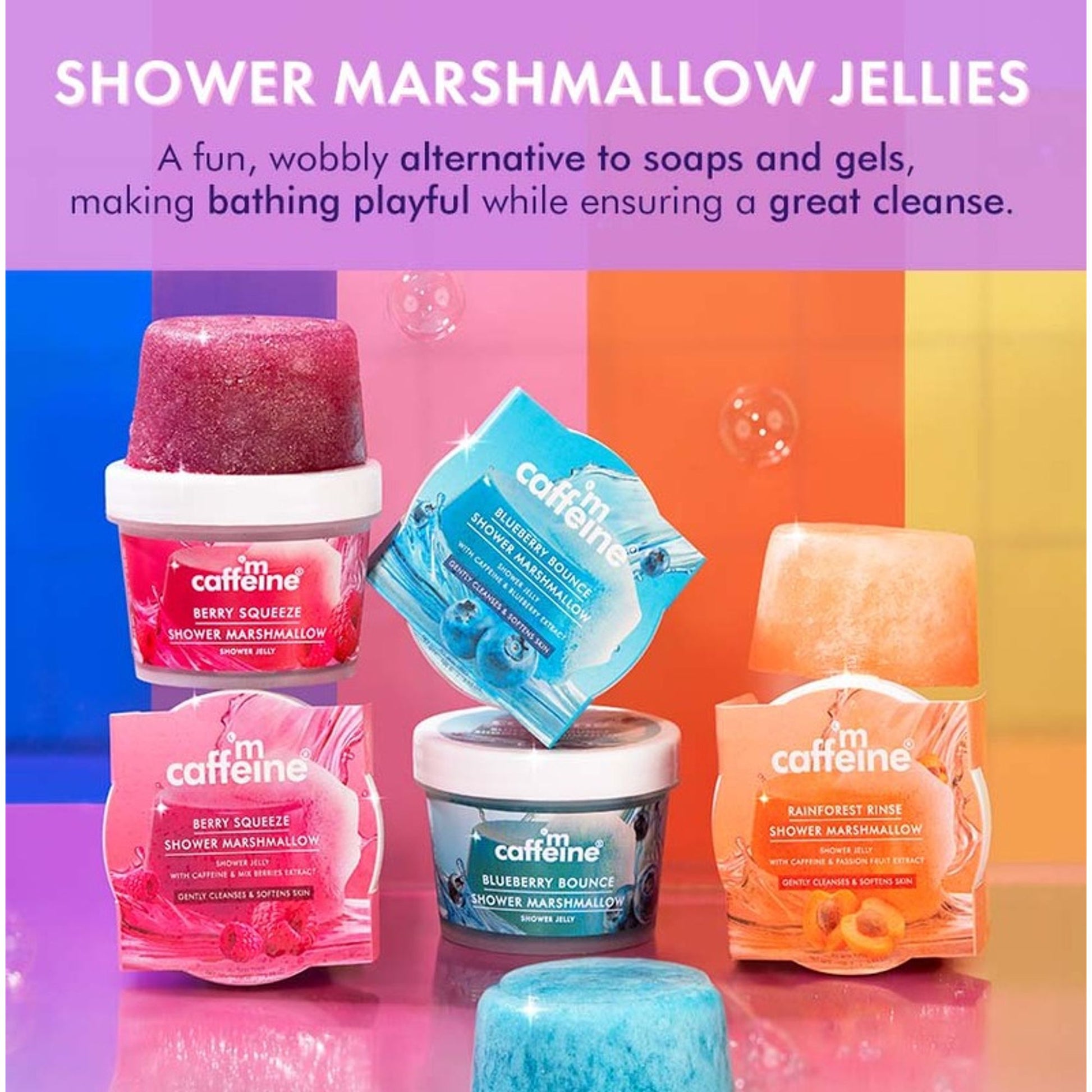MCaffeine Berry Squeeze Shower Marshmallow Shower Jelly Soap