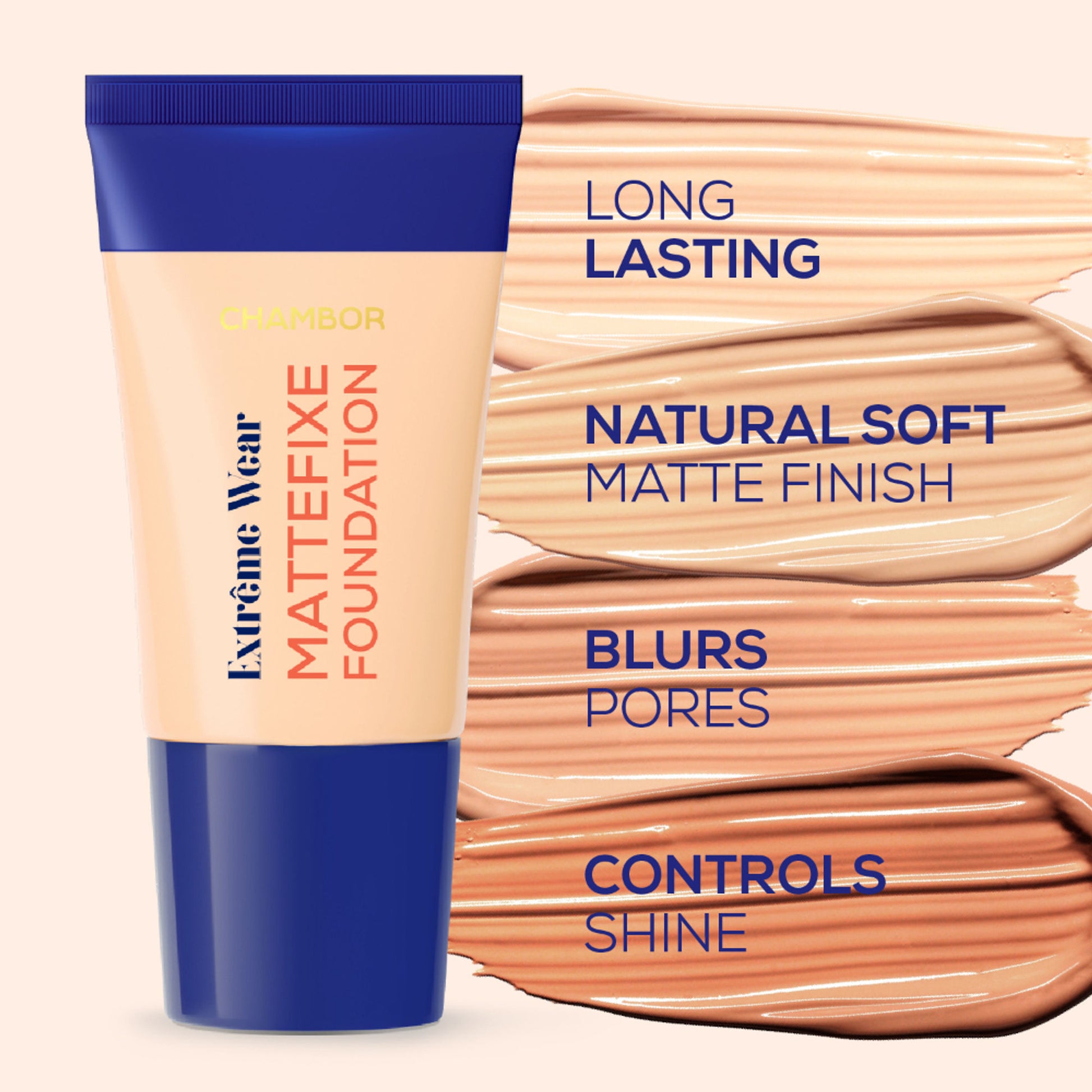 Chambor Extreme Wear Mattefix Foundation - 202