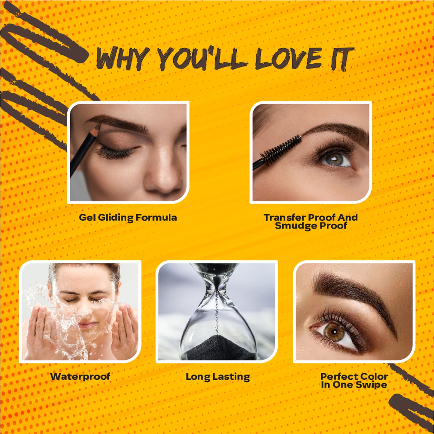 Faces Canada Ultime Pro Brow Defining Pencil - Dark Brown 02