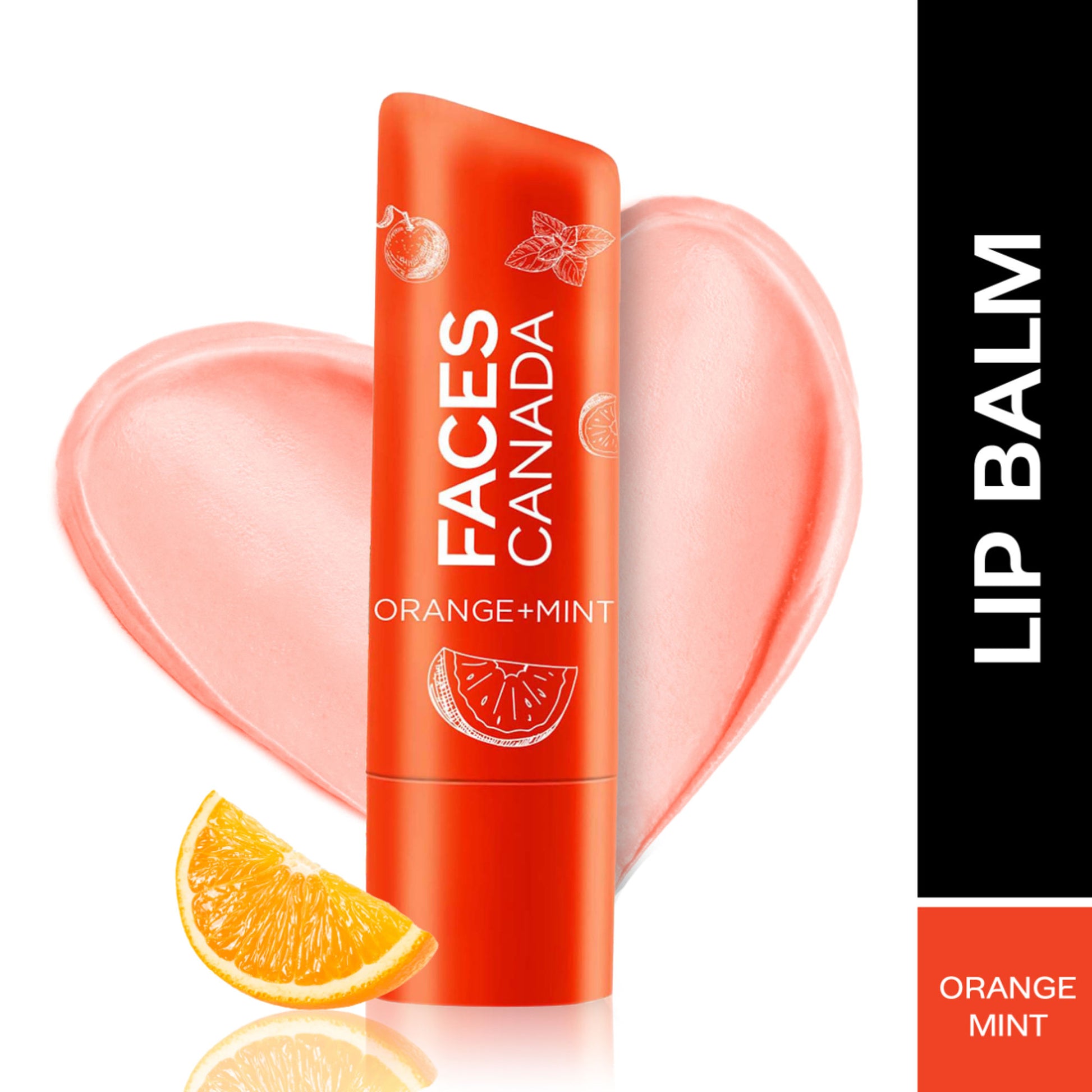 Faces Canada Lip Balm 12hr Moisture For Dry - Chapped Lips - Orange