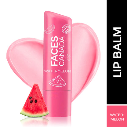 Faces Canada Lip Balm 12hr Moisture For Dry - Chapped Lips - Watermelon
