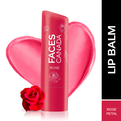 Faces Canada Lip Balm 12hr Moisture For Dry - Chapped Lips - Rose Petal
