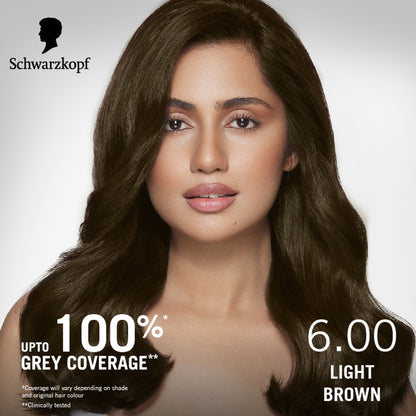 Schwarzkopf Simply Colour Permanent Hair Colour For 100% Grey Coverage - 6.68 Hazelnut Brown - 6.00 Light Brown