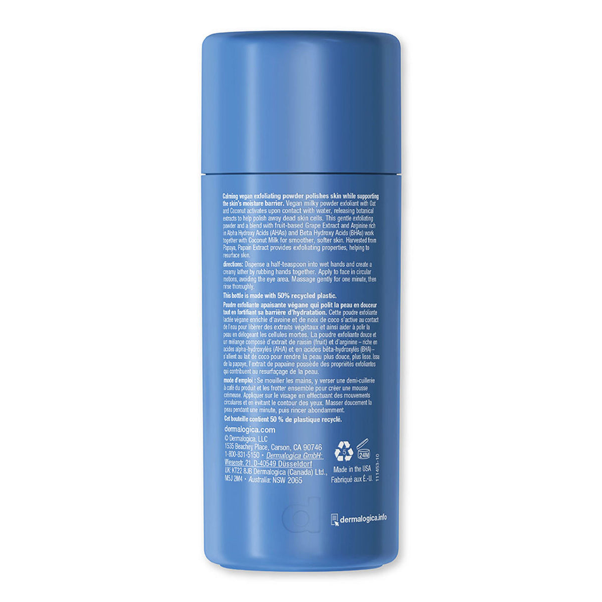 Dermalogica Daily Milkfoliant vegan oat-based powder exfoliant for gentle, effective skincare.