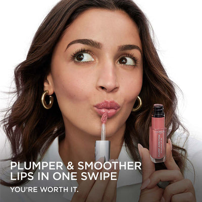 L'Oreal Paris Plump Ambition Hyaluron Lip Oil for fuller, bouncier lips - 485 Wine O'Clock