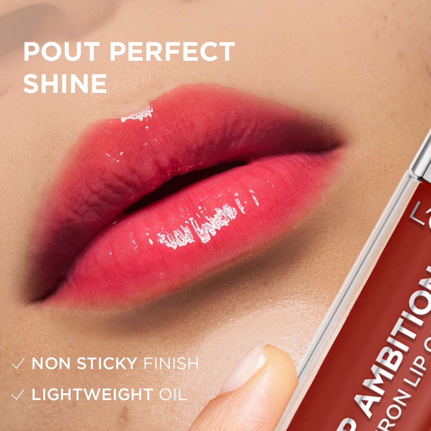 L'Oreal Paris Plump Ambition Hyaluron Lip Oil for fuller, bouncier lips - 485 Wine O'Clock