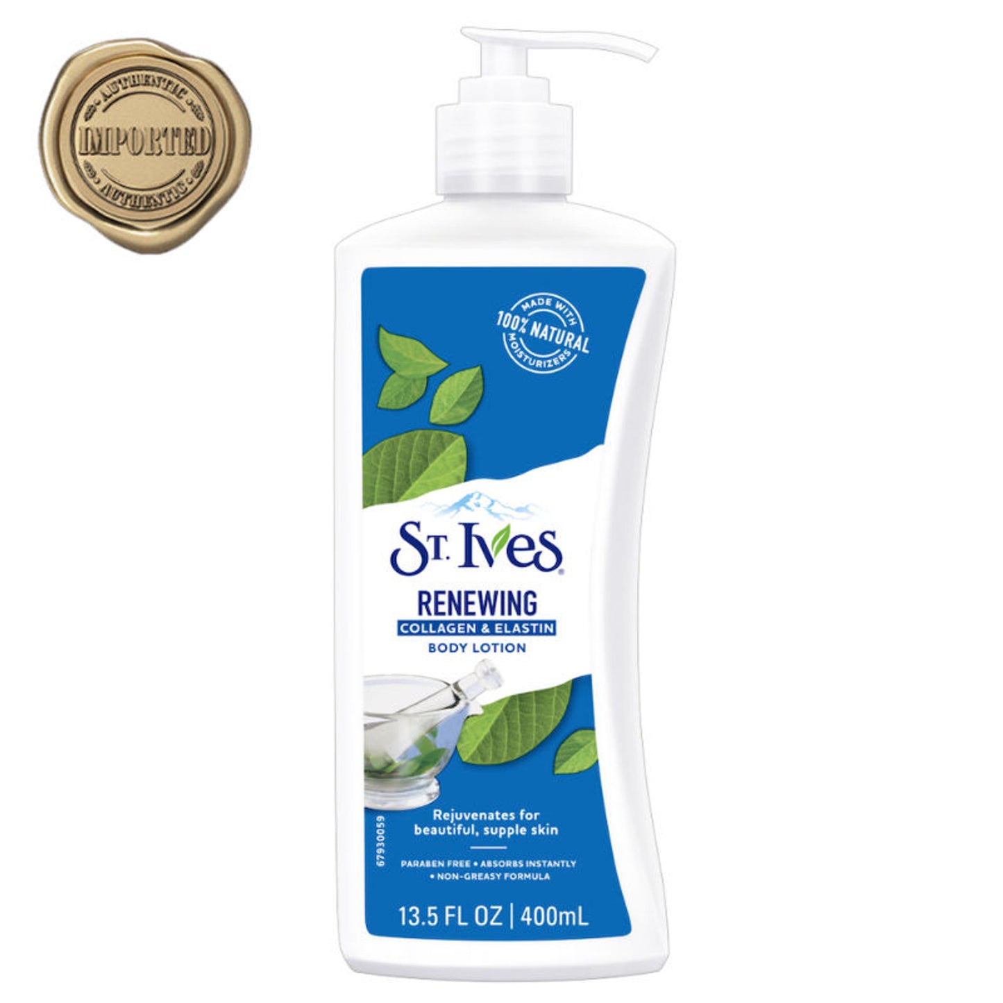 St. Ives Renewing Collagen & Elastin Body Lotion, 100% Natural Moisturizers