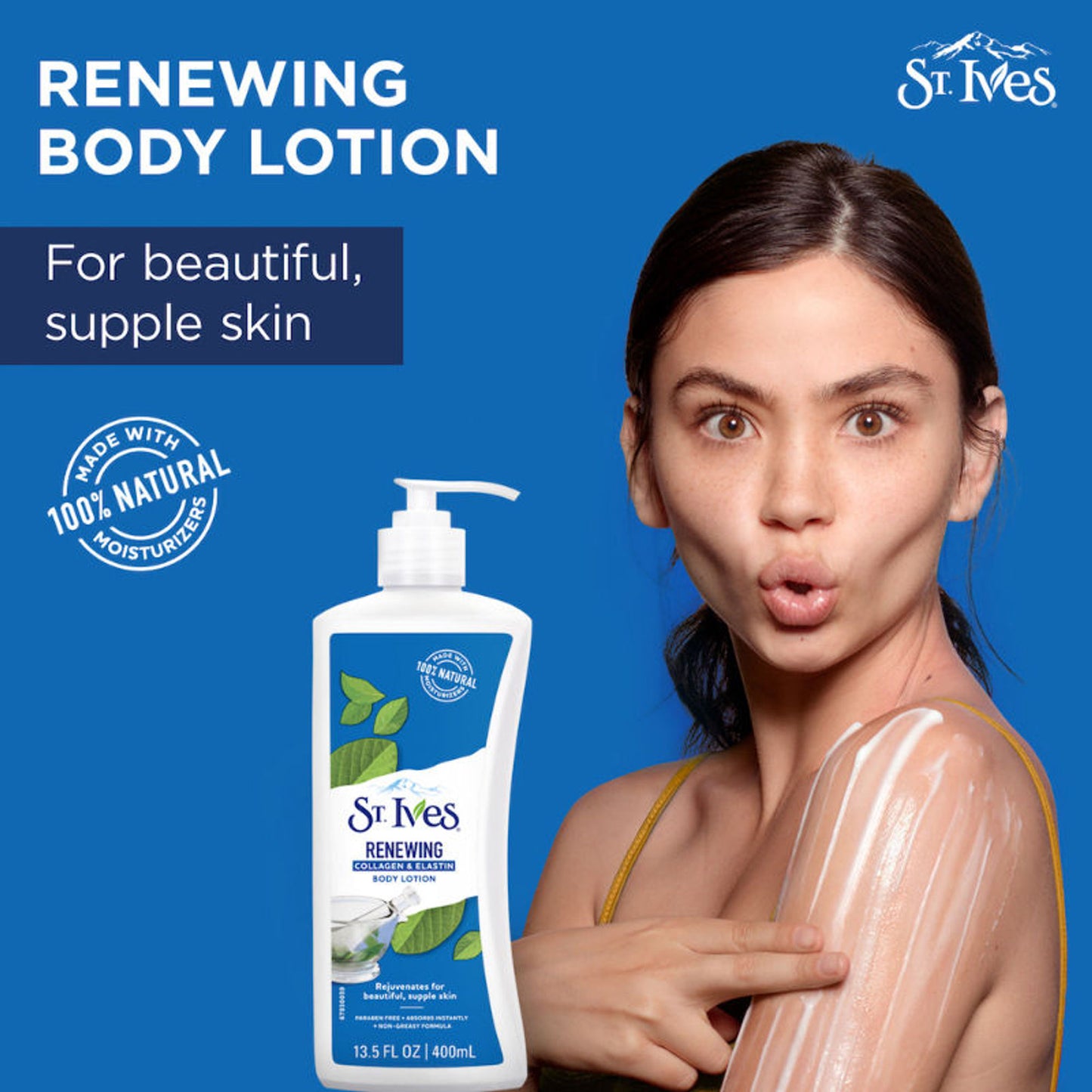 St. Ives Renewing Collagen & Elastin Body Lotion, 100% Natural Moisturizers