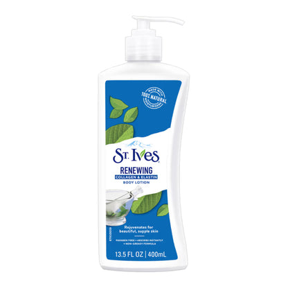 St. Ives Renewing Collagen & Elastin Body Lotion, 100% Natural Moisturizers
