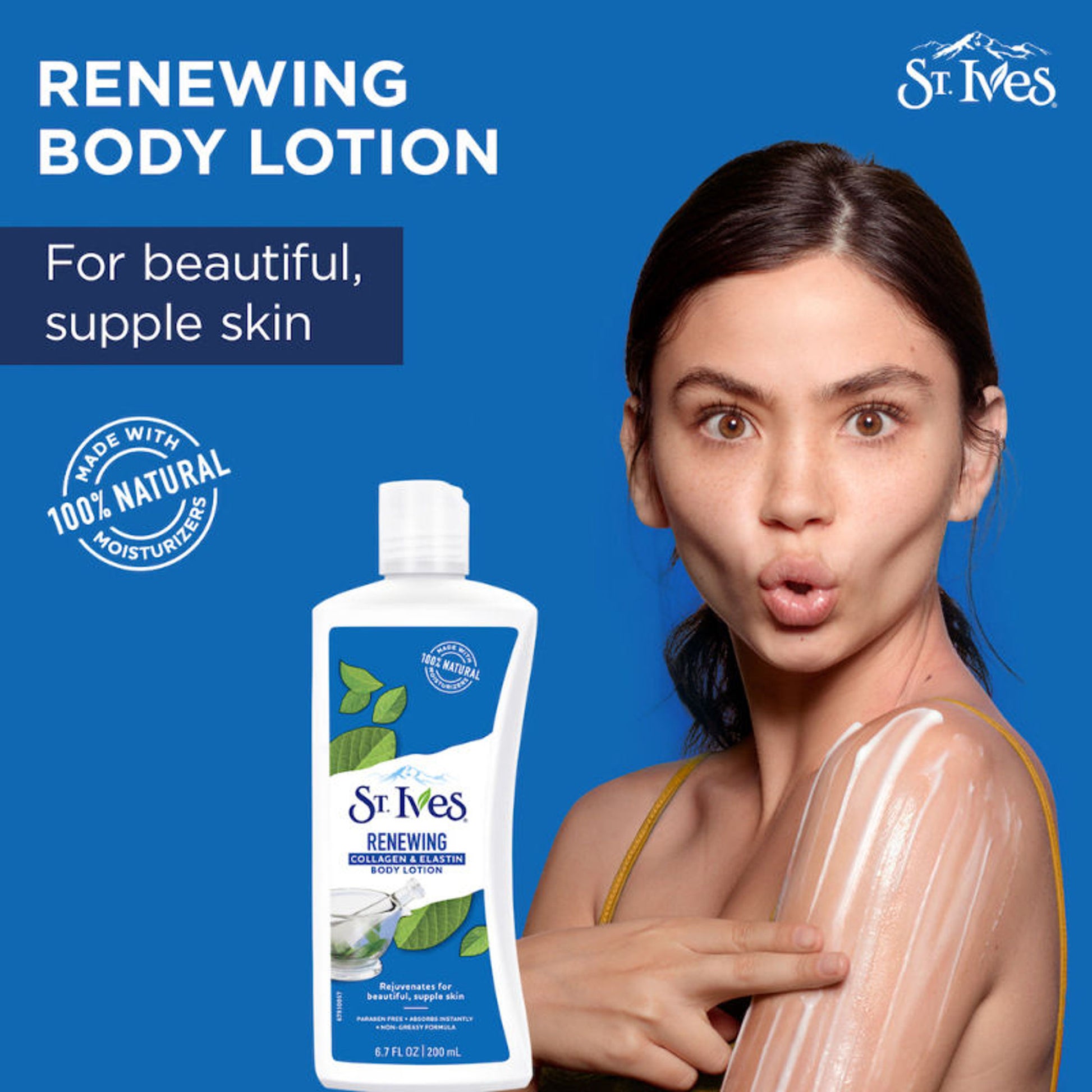 St. Ives Renewing Collagen & Elastin Body Lotion, 100% Natural Moisturizers