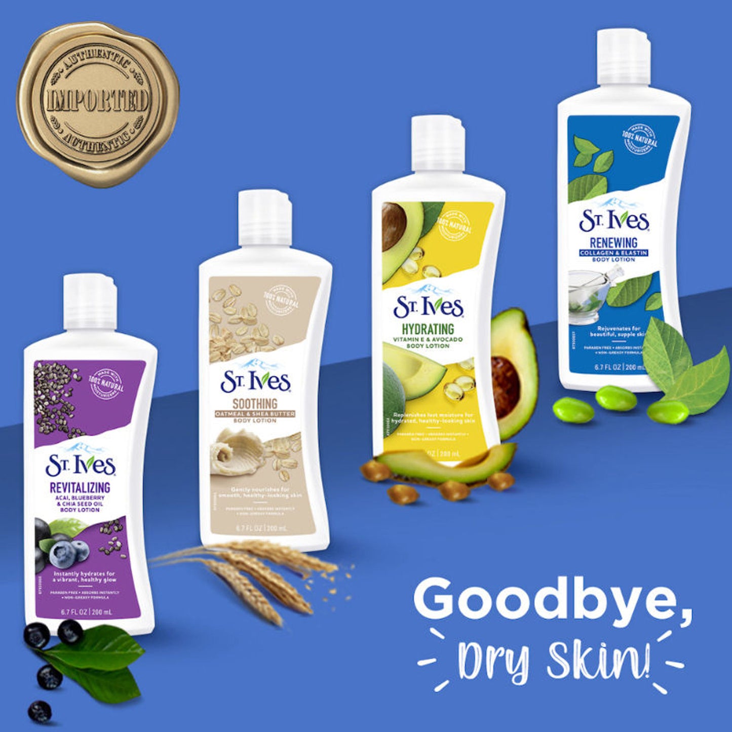 St. Ives Renewing Collagen & Elastin Body Lotion, 100% Natural Moisturizers