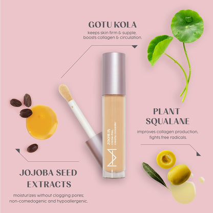 House Of Makeup Zoom In Crease-Free, Creamy Concealer - MD01 Medium To Deep Skin Tone