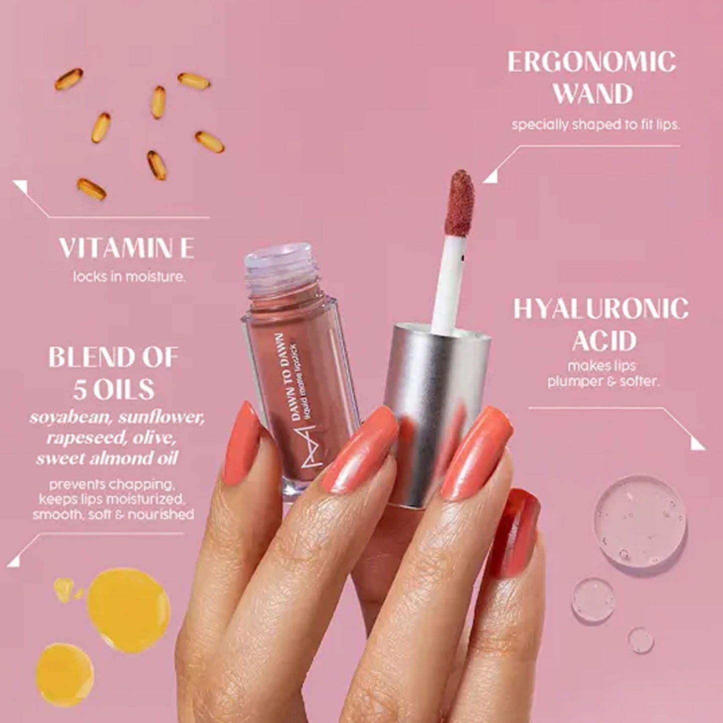 House of Makeup Dawn to Dawn MINI Liquid Matte Lipstick - Apricot Whip