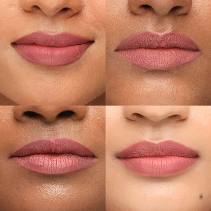 House of Makeup Dawn to Dawn MINI Liquid Matte Lipstick in Pink Butter, showcasing the smooth, pink liquid lipstick tube.