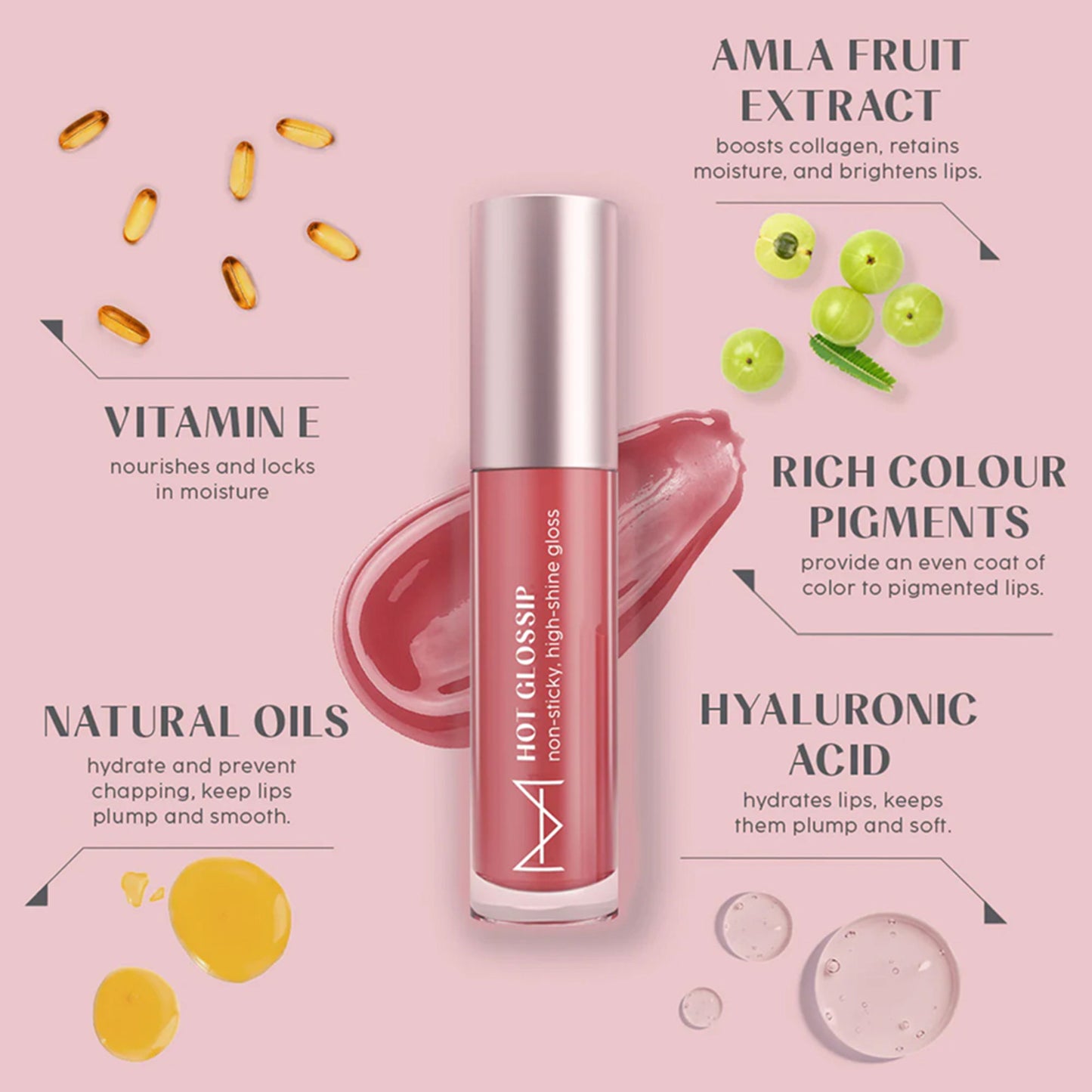 House of Makeup Hot Glossip Lip Gloss - What's The Tea
