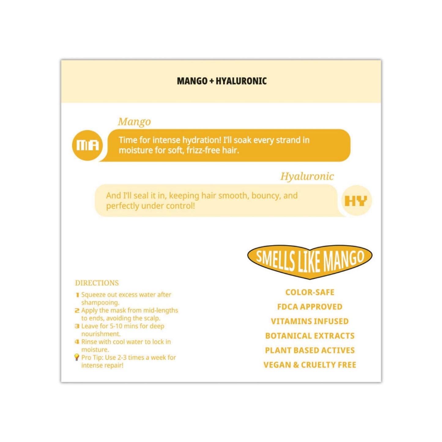 lovelang Mango + Hyaluronic Hair Mask