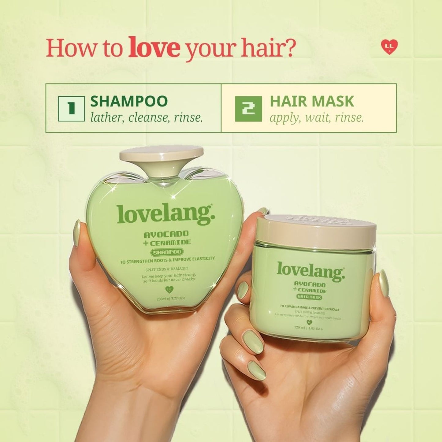 lovelang Avocado + Ceramide Hair Mask