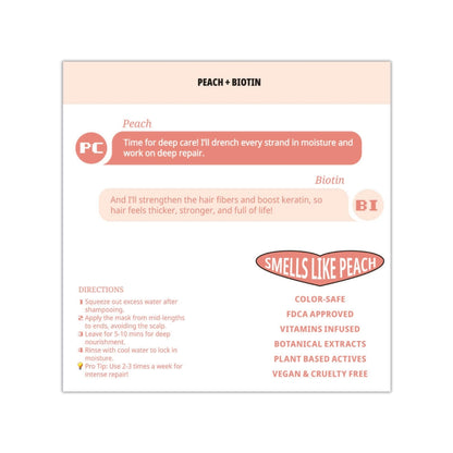 lovelang Peach + Biotin Hair Mask