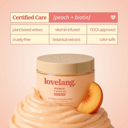 lovelang Peach + Biotin Hair Mask