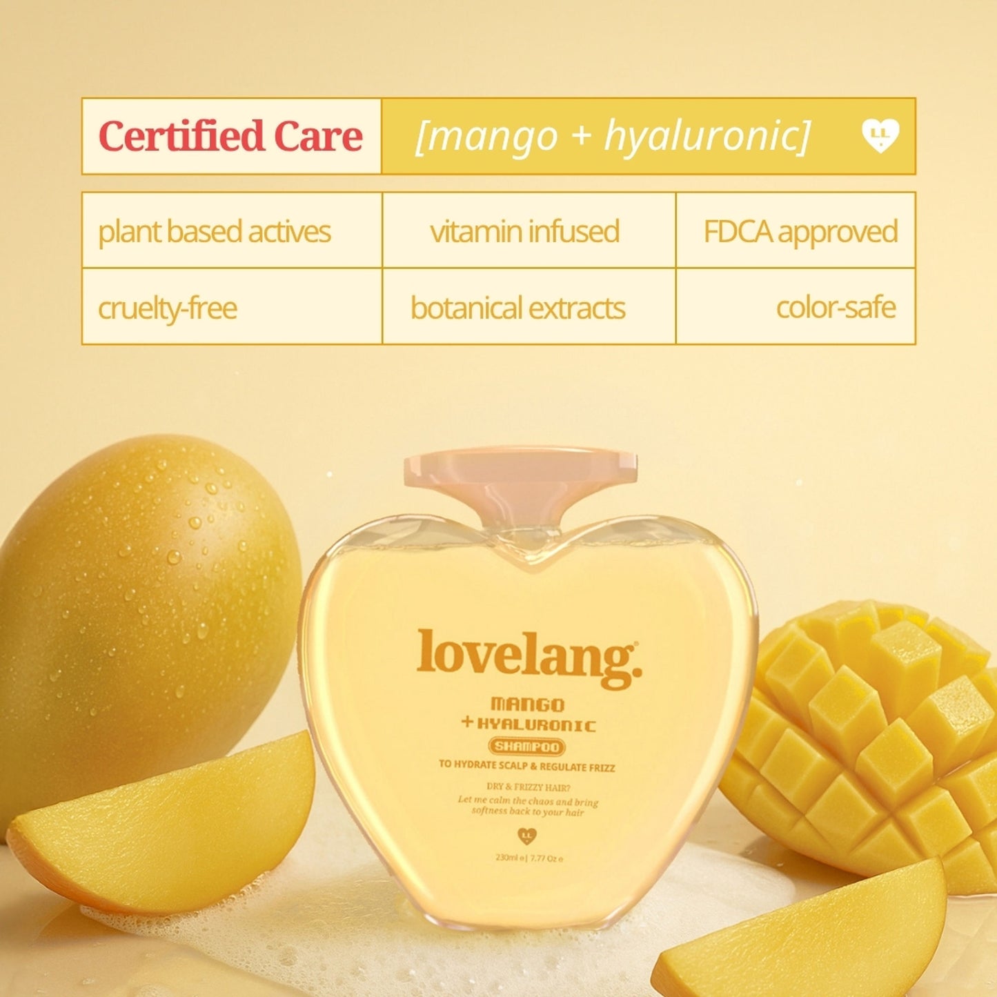 lovelang Mango + Hyaluronic Shampoo