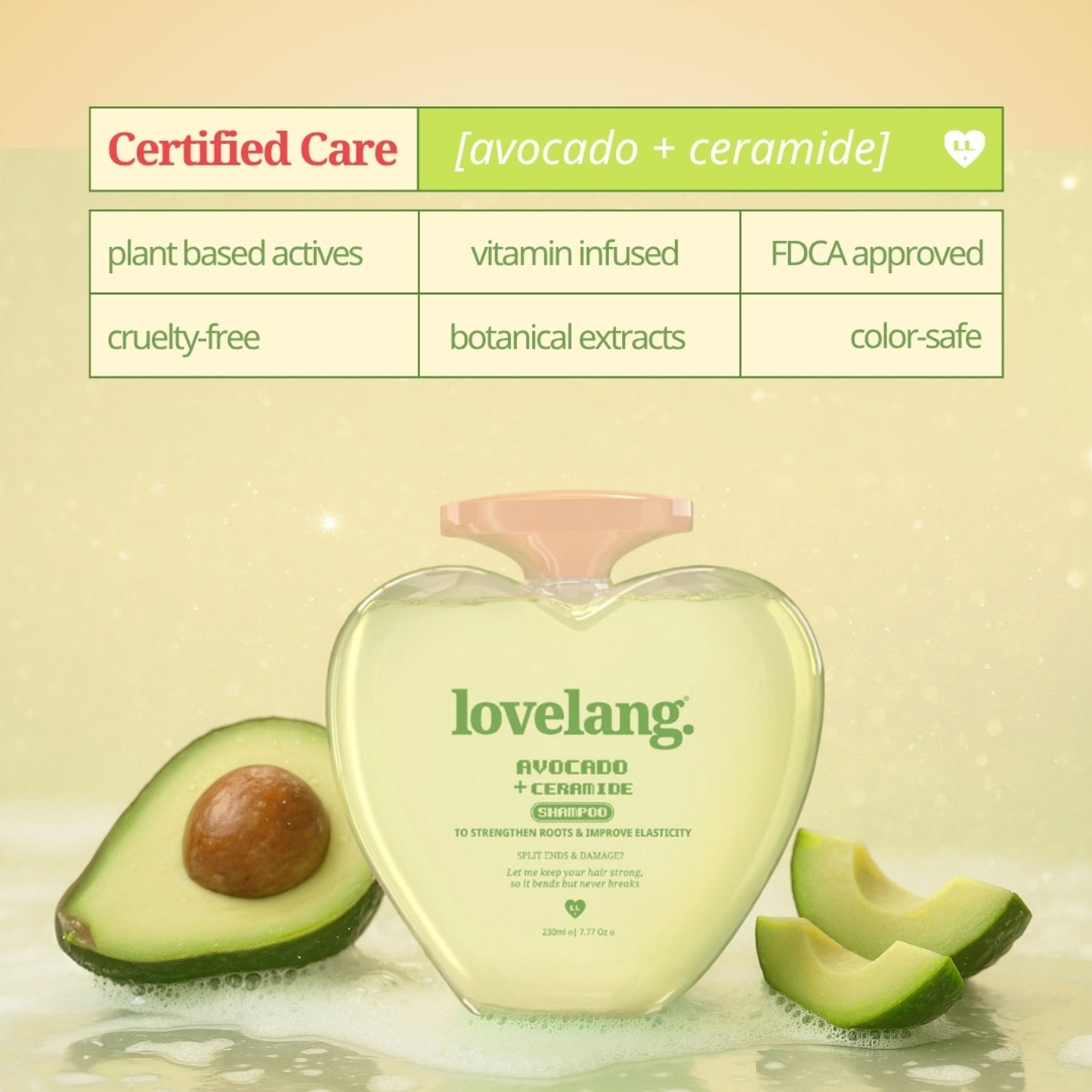 lovelang Avocado + Ceramide Shampoo