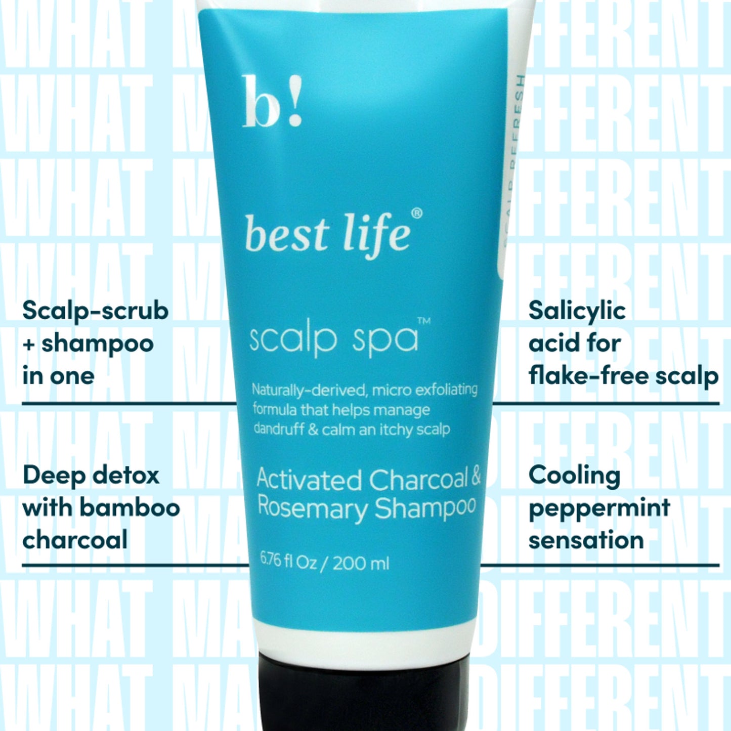 Best Life Activated Charcoal Rosemary Mint Shampoo