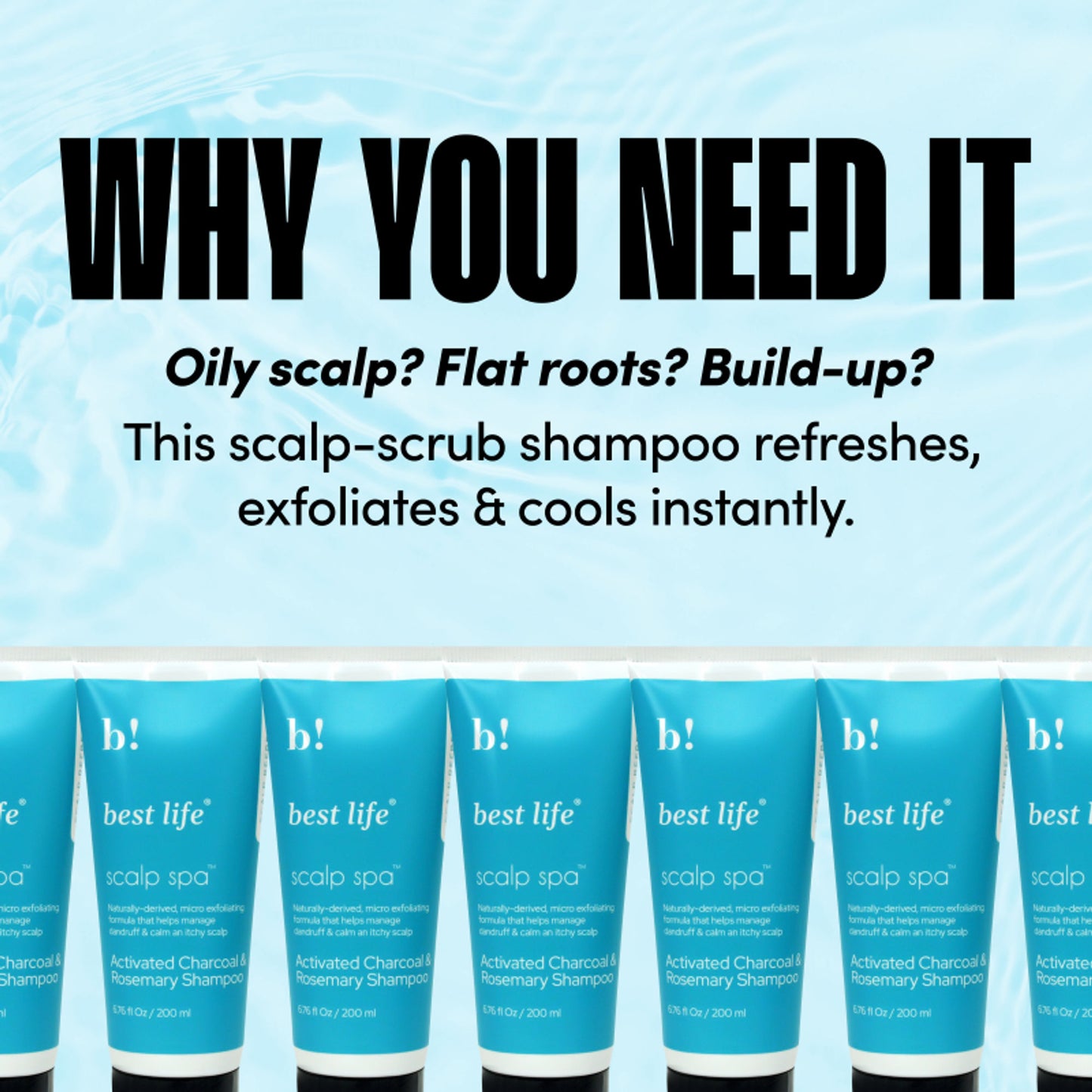 Best Life Activated Charcoal Rosemary Mint Shampoo