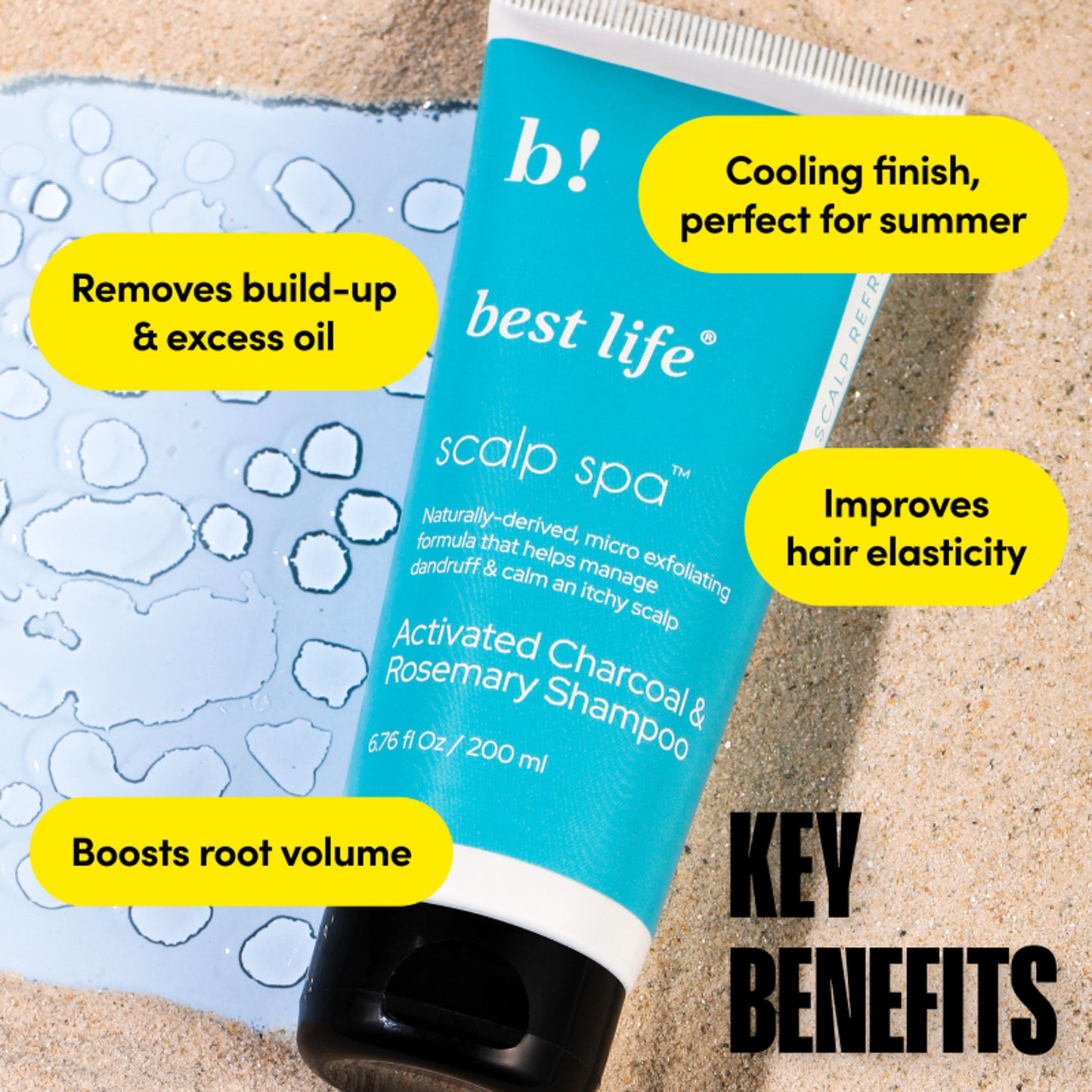 Best Life Activated Charcoal Rosemary Mint Shampoo