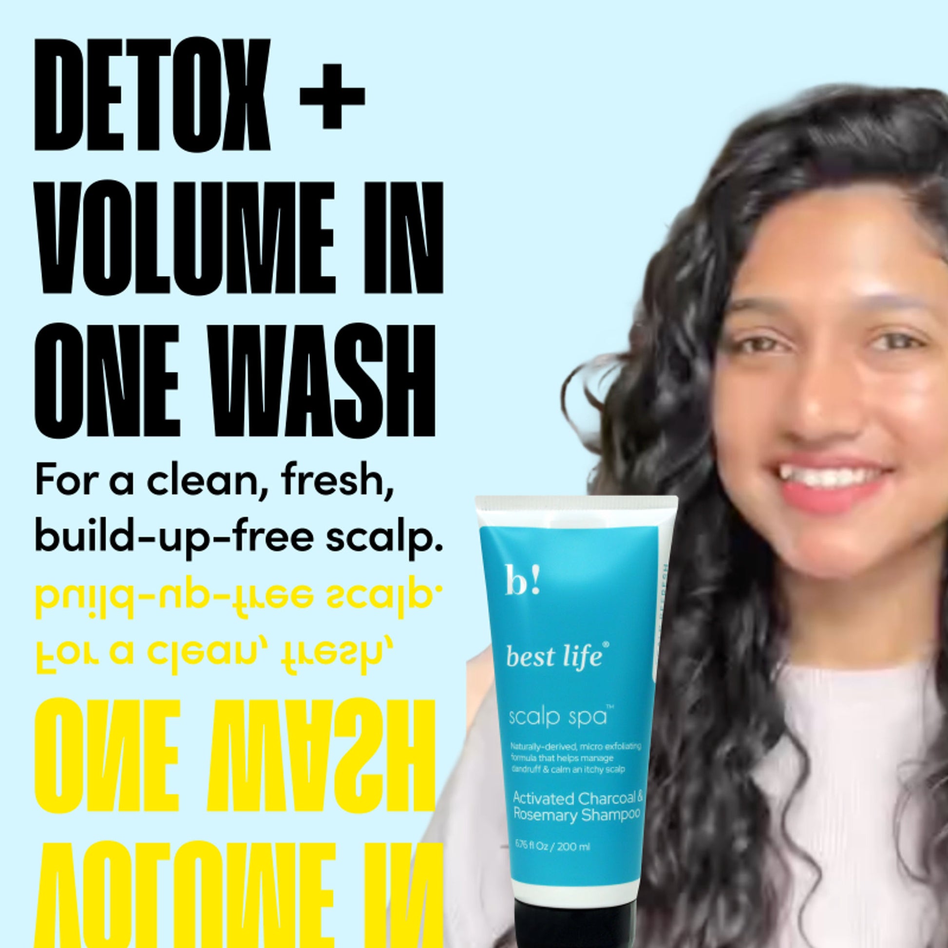 Best Life Activated Charcoal Rosemary Mint Shampoo