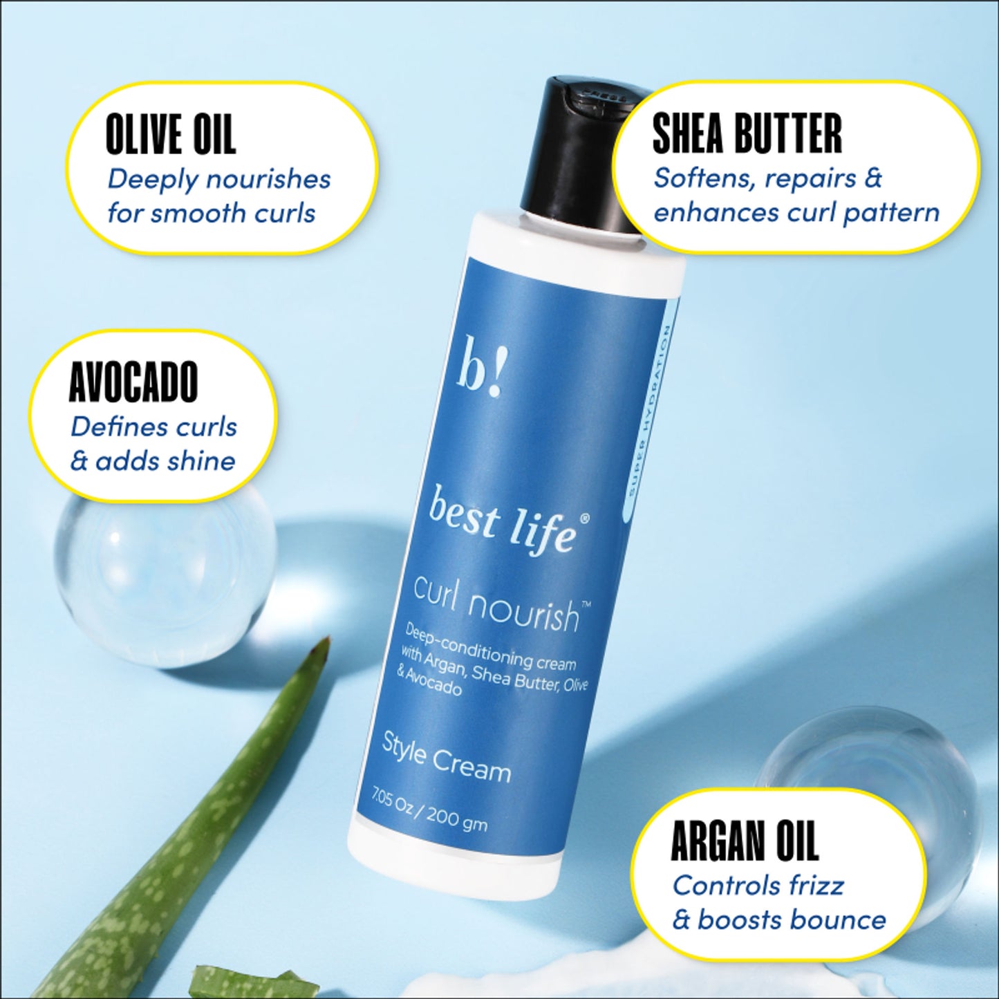 Best Life Curl Nourish Hydrating Style Cream