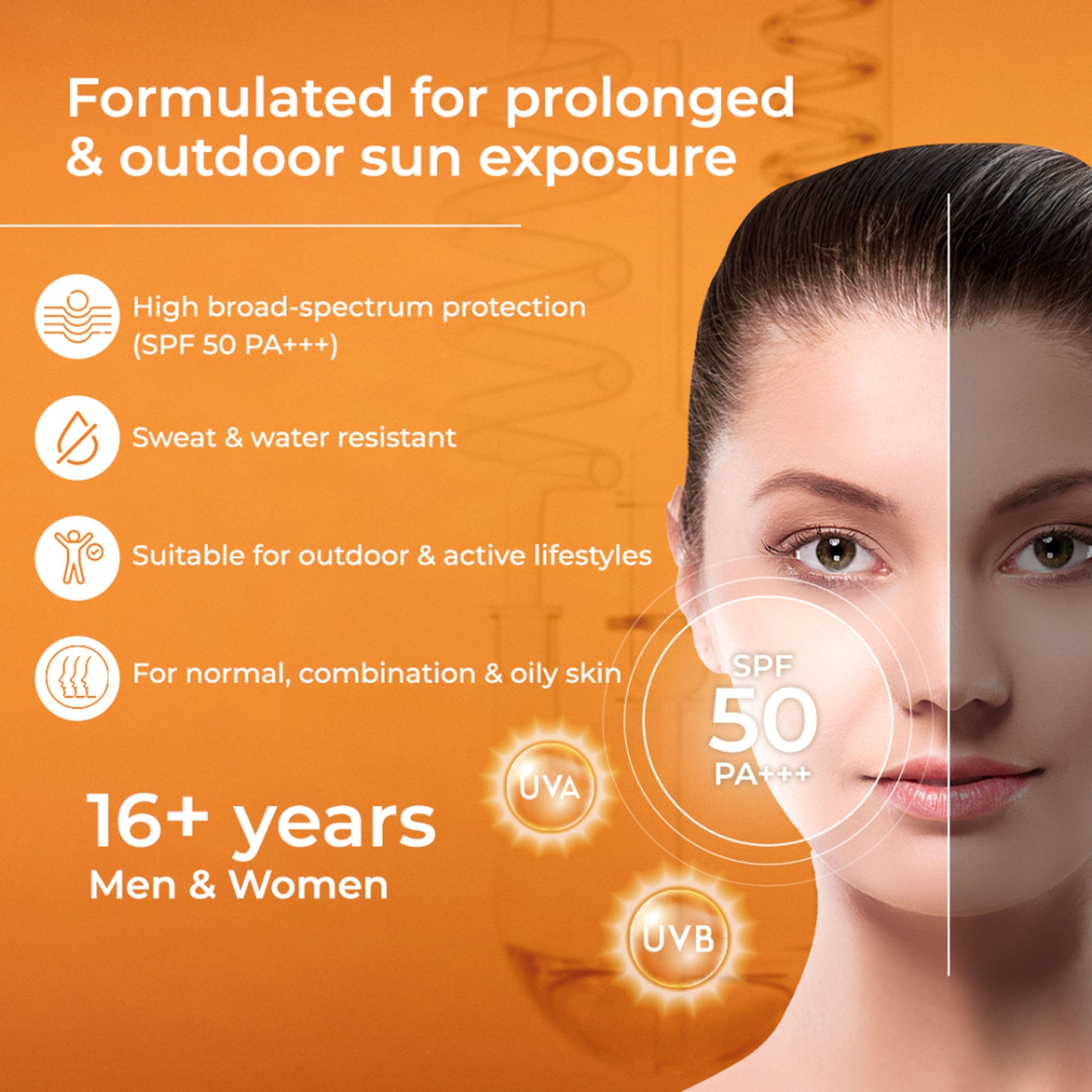 Brinton Uv Doux Gold Silicone Water Resistant And Non-greasy Sunscreen Gel