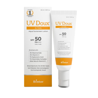 Brinton UV Doux D-Tan Aqua Sunscreen Lotion SPF 50 PA ++++