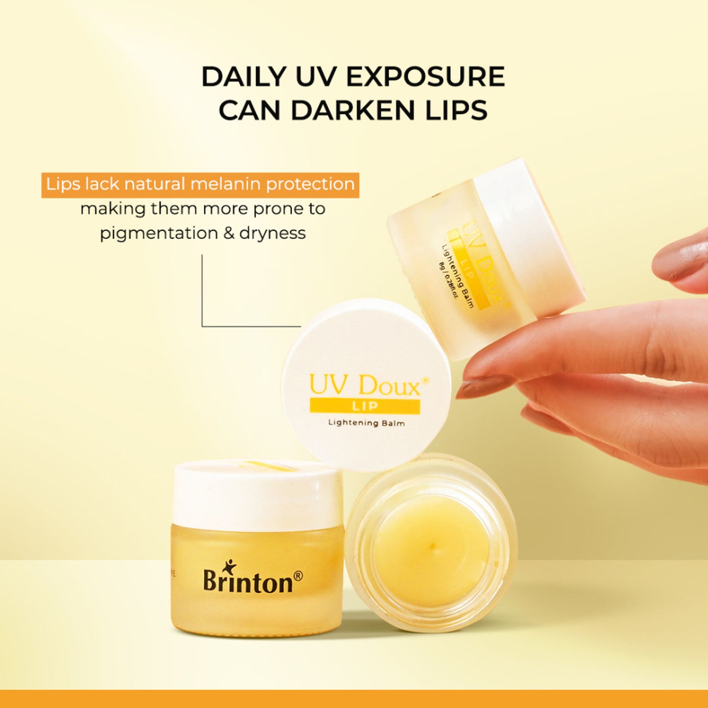 Brinton UV Doux Lip Lightening Balm