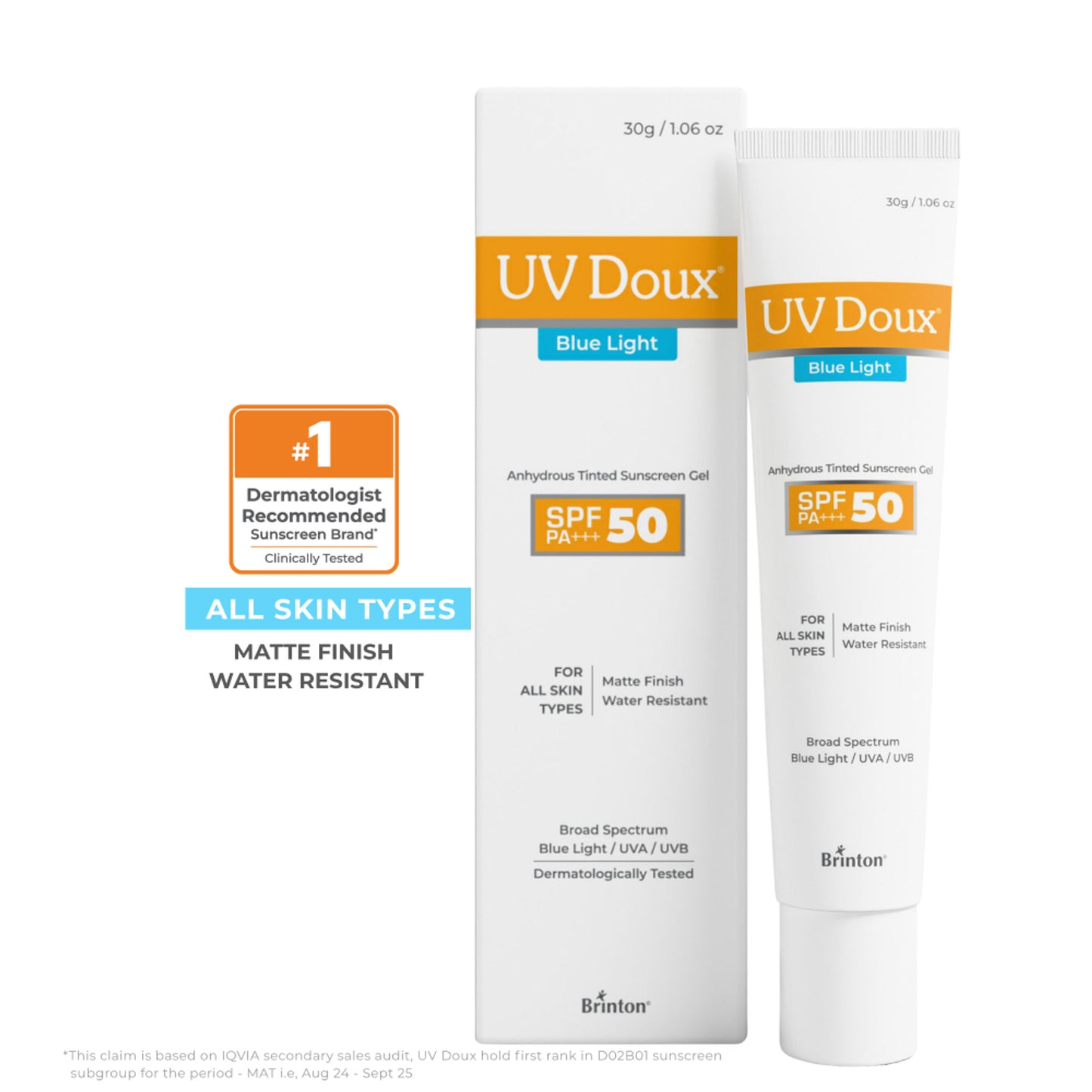 Brinton UV Doux Blue Sunscreen