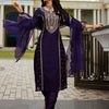 Indyancart IE Women Ethnic Motifs Embroidered Panelled Kurta with Trousers & With Dupatta
