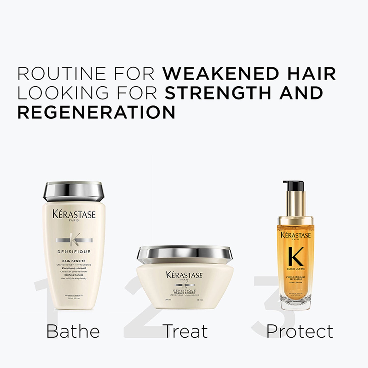 Kerastase Densifique Shampoo For Thinning Hair, With Hyaluronic Acid, Adds Volume