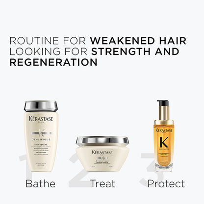 Kerastase Densifique Shampoo For Thinning Hair, With Hyaluronic Acid, Adds Volume