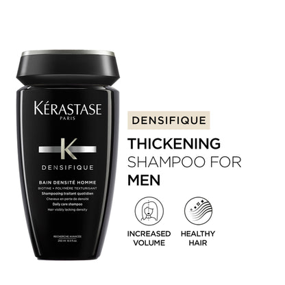 Kerastase Densifique Shampoo For Men, With Biotin & Taurine, Increases Hair Volume