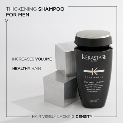 Kerastase Densifique Shampoo For Men, With Biotin & Taurine, Increases Hair Volume