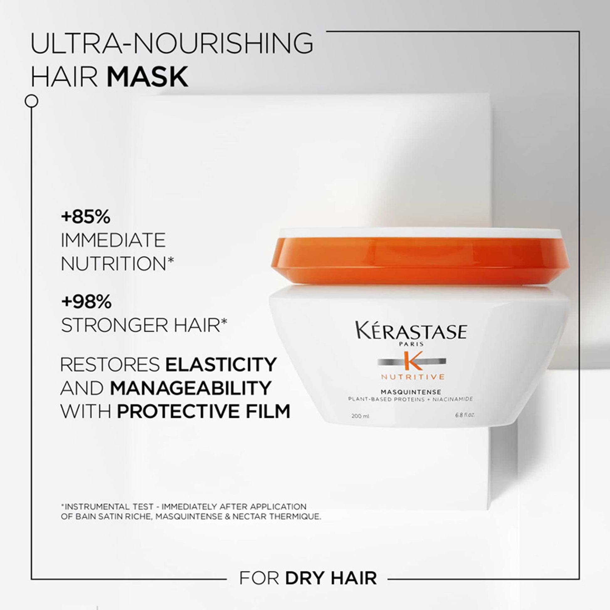 Kerastase Nutritive Masquintense Hair Mask, With Proteins & Niacinamide, Vegan