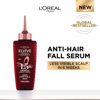 L'Oréal Paris Fall Resist Anti Hair Fall Serum with 1.5% Aminexil, Caffeine & Arginine.