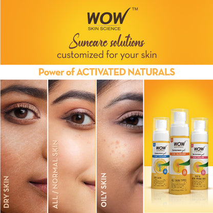 WOW Skin Science Sunscreen Gel SPF 55 PA++++ For All Skin Types
