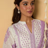 Dhiyona IE Women Floral Printed Pure Cotton Kurta with Trousers & With Dupatta